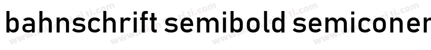 bahnschrift semibold semiconen字体转换